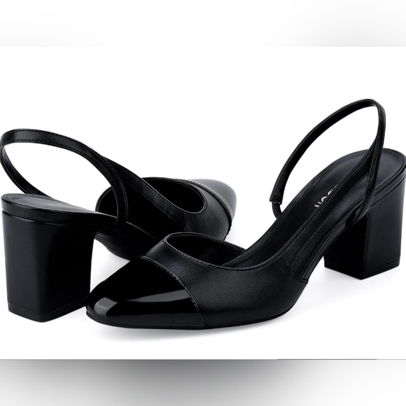 Jenn Ardor Closed Toed Slingback Chucky Low Heel NWT Size 7 NWT - Picture 1 of 3